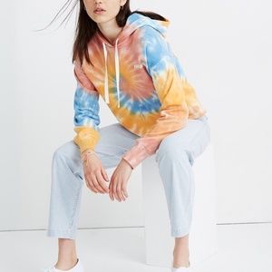 NWT Madewell by J.Crew WOMEN x Free & Easy® Tie-Dye Hoodie Sweatshirt M AN126 XI